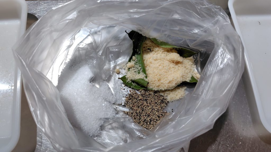 ベーコンの調味料など