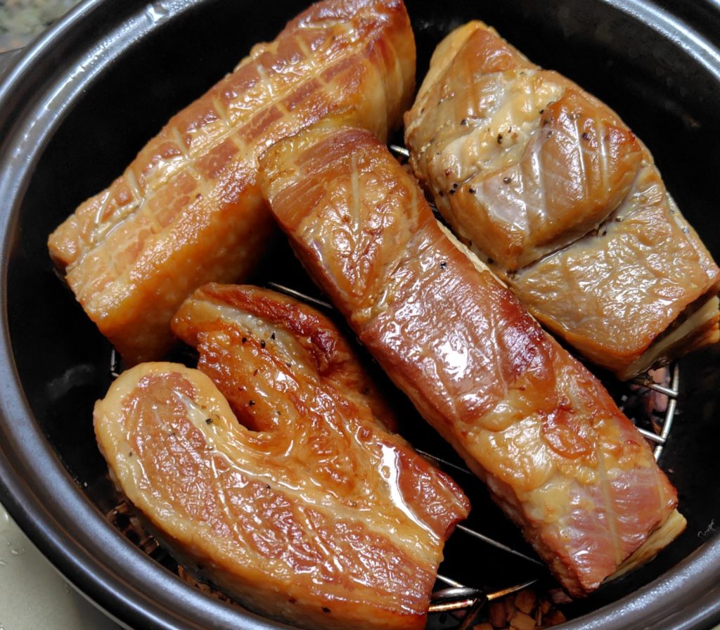 ベーコン完成寸前