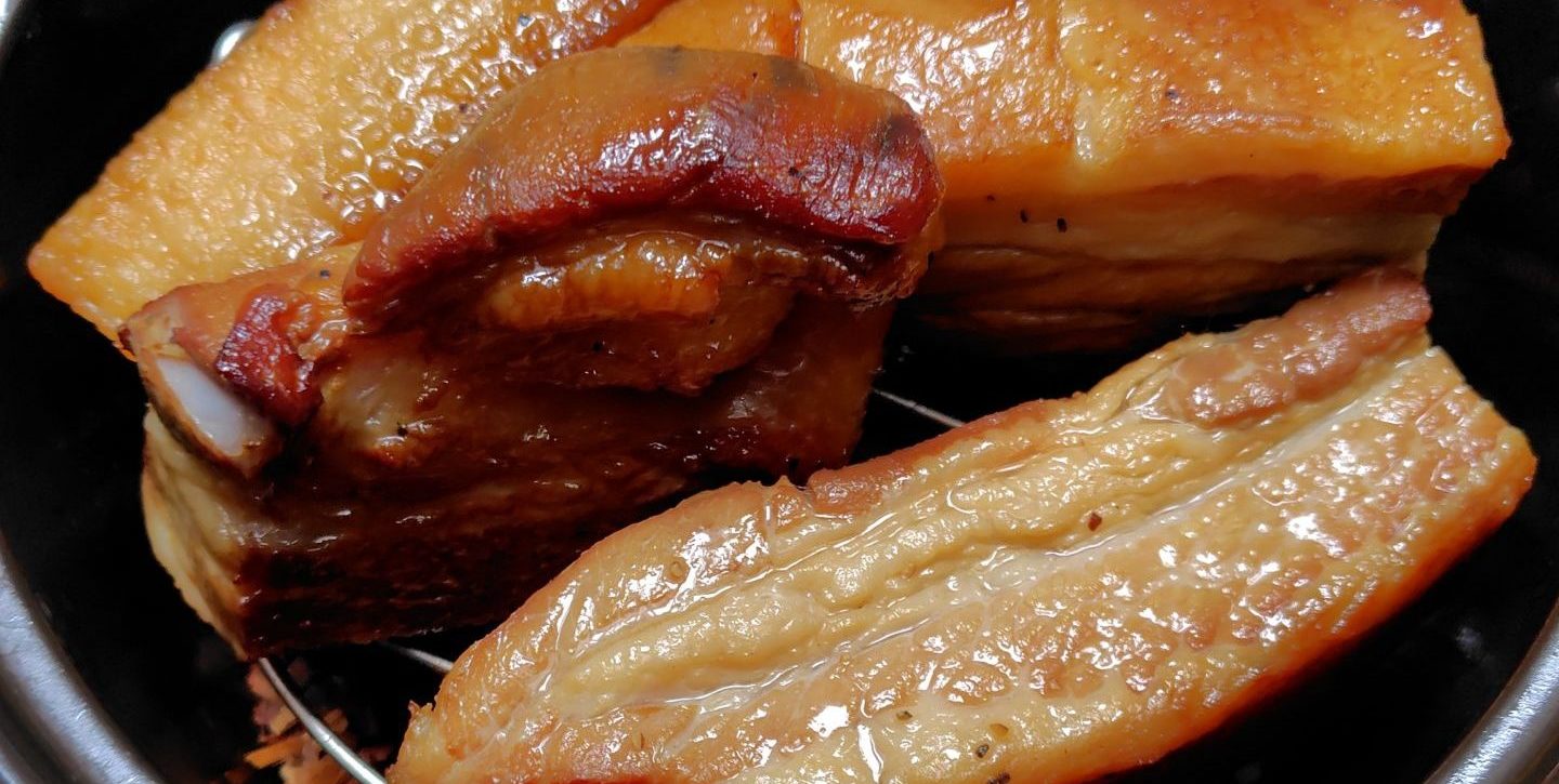 自家製ベーコンの完成した様子