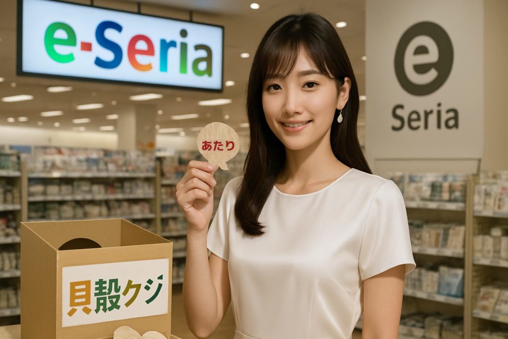 イーセリアで貝殻くじを引いた女性