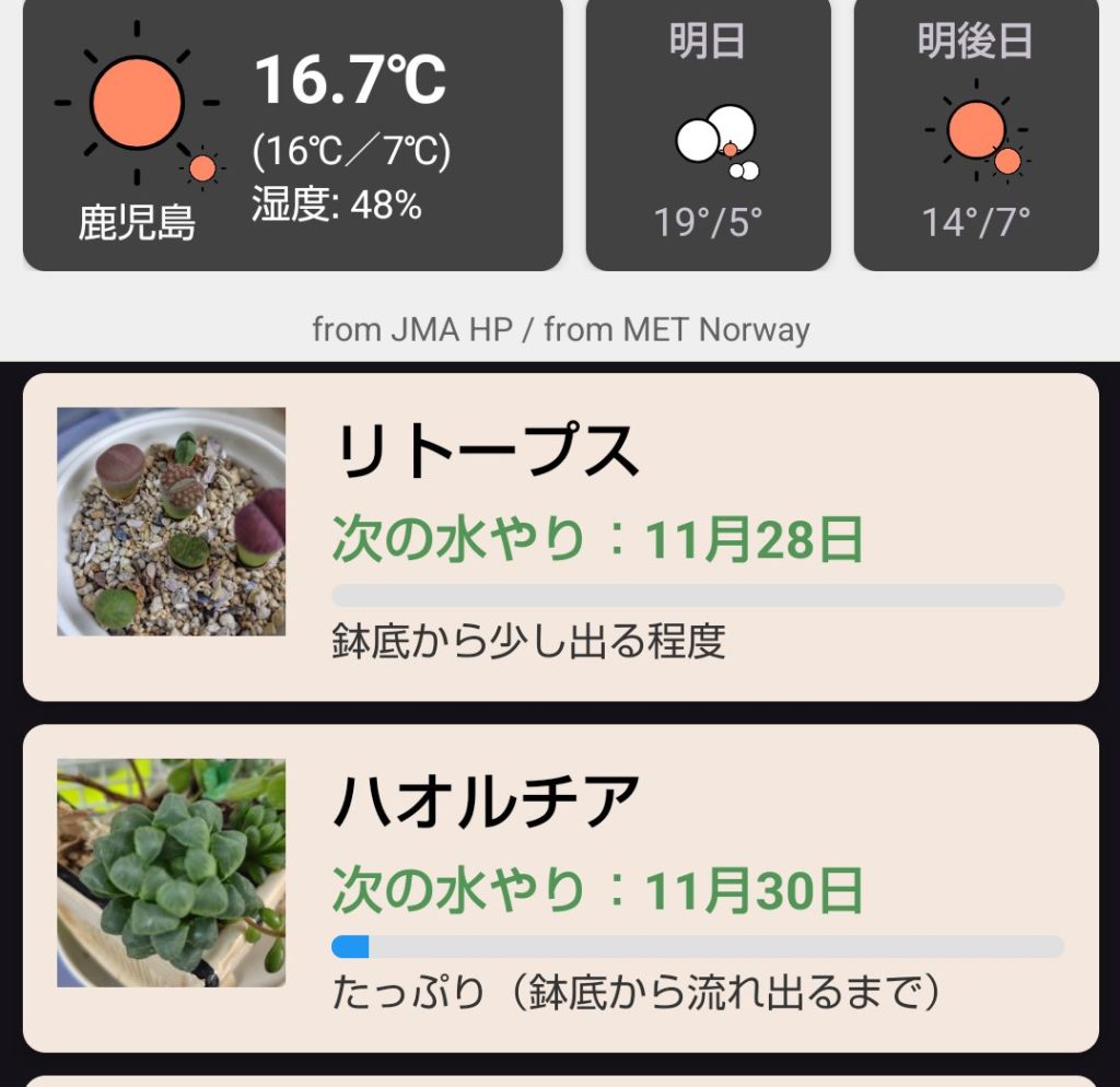 多肉水あげ管理図鑑