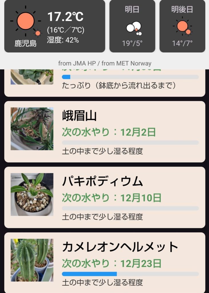 多肉水あげ管理図鑑