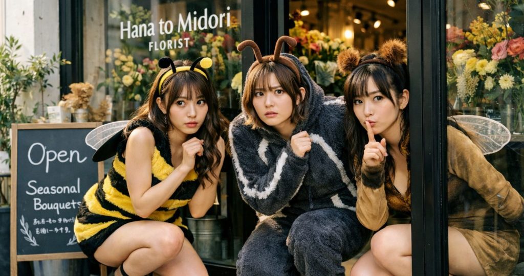 蜂３種類をイメージした写真